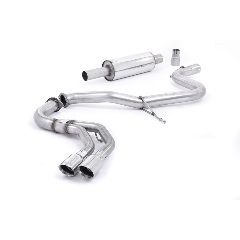 Milltek Sport Cat-back Audi A3 2.0 TDI 184PS MQB 2WD (3 Door & Sportback Models) (2013-2020)