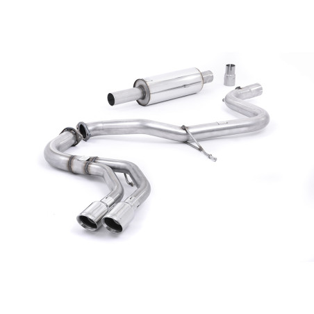 Milltek Sport Cat-back Audi A3 2.0 TDI 184PS MQB 2WD (3 Door & Sportback Models) (2013-2020)