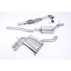 Milltek Sport Turbo-back including Hi-Flow Sports Cat Audi A3 2.0T FSI quattro 5 door SportBack (2004-2012)