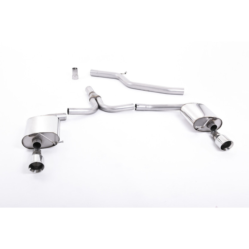 Milltek Sport Cat-back Audi A4 2.0 TDi B8 140PS 177PS 2WD Saloon and Avant (S line models only) (2009-2011)