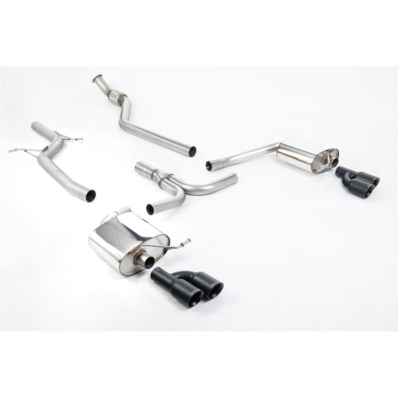 Milltek Sport Cat-back Audi A4 2.0 TFSI S line B8 (2WD and quattro manual-only) Saloon & Avant (2008-2011)