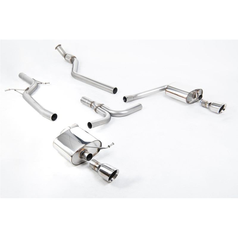 Milltek Sport Cat-back Audi A4 2.0 TFSI S line B8 (2WD and quattro manual-only) Saloon & Avant (2008-2011)