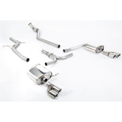 Milltek Sport Cat-back Audi A4 2.0 TFSI S line B8 (2WD and quattro manual-only) Saloon & Avant (2008-2011)