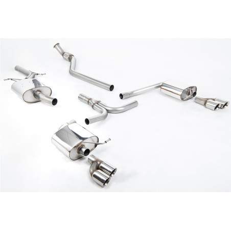 Milltek Sport Cat-back Audi A4 2.0 TFSI S line B8 (2WD and quattro manual-only) Saloon & Avant (2008-2011)