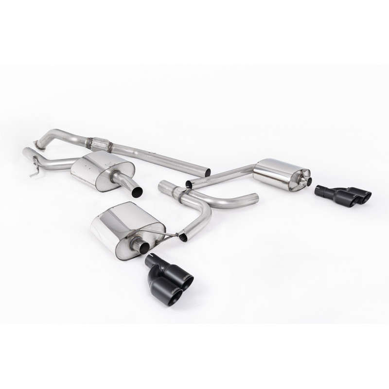 Milltek Sport Cat-back Audi A4 2.0 TFSI S line B8 (2WD and quattro Tiptronic-only) Saloon & Avant (2008-2011)