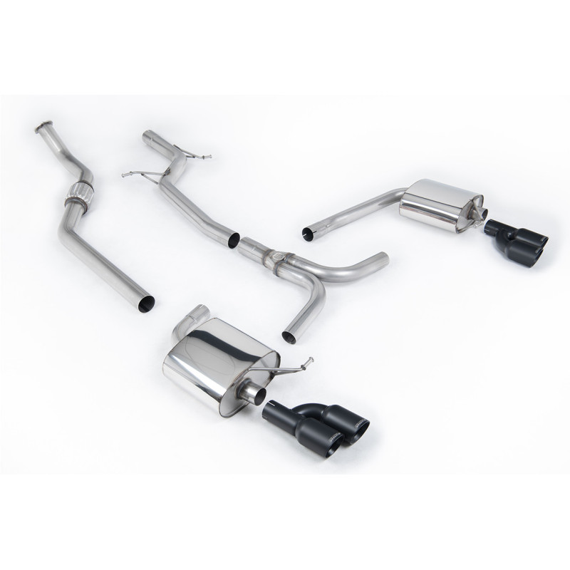 Milltek Sport Cat-back Audi A4 2.0 TFSI S line B8 (2WD and quattro Tiptronic-only) Saloon & Avant (2008-2011)
