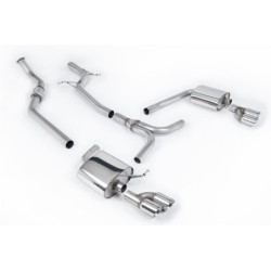 Milltek Sport Cat-back Audi A4 2.0 TFSI S line B8 (2WD and quattro Tiptronic-only) Saloon & Avant (2008-2011)