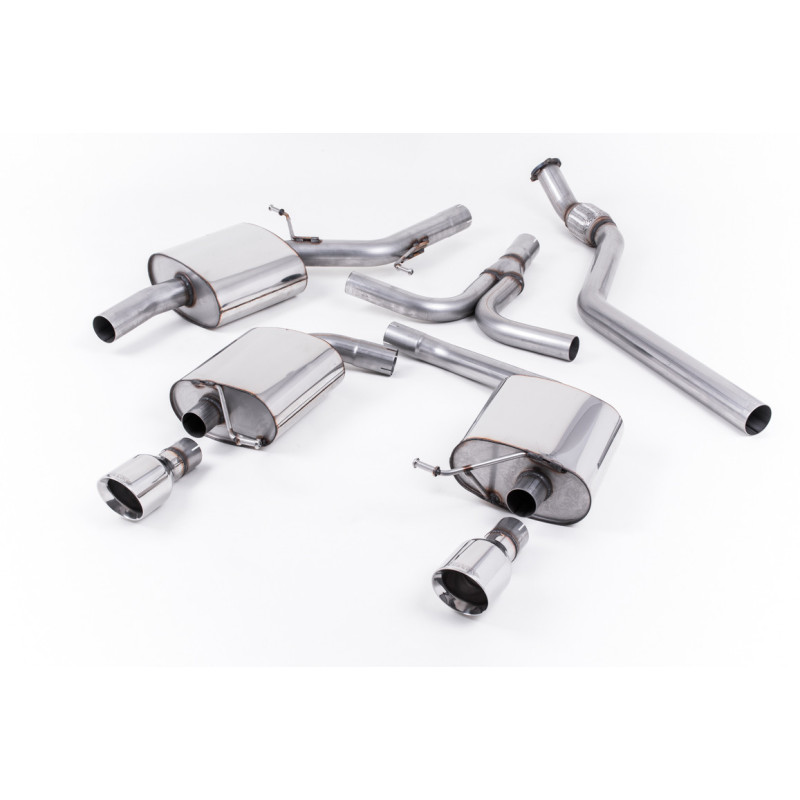 Milltek Sport Cat-back Audi A5 Cabriolet 2.0 TFSI 2WD and quattro (manual only) (2009-2027)