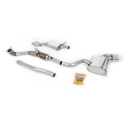 Milltek Sport Turbo-back including Hi-Flow Sports Cat Audi S3 2.0 T quattro 3-Door 8P (2006-2012)