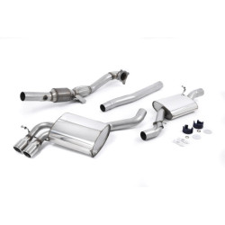Milltek Sport Turbo-back including Hi-Flow Sports Cat Audi S3 2.0 T quattro Sportback 8P (2007-2012)