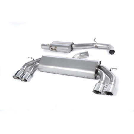 Milltek Sport Cat-back Audi S3 2.0 TFSI quattro 3-Door 8V 8V.2 (Non-GPF Equipped Models Only) (2013-2018)