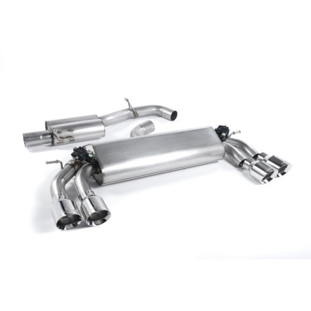 Milltek Sport Cat-back Audi S3 2.0 TFSI quattro 3-Door 8V 8V.2 (Non-GPF Equipped Models Only) (2013-2018)