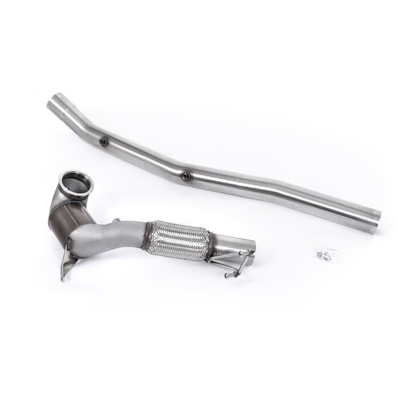 Milltek Sport Large Bore Downpipe and Hi-Flow Sports Cat Audi S3 2.0TFSI Quattro Saloon Sedan 310PS 8Y (North...