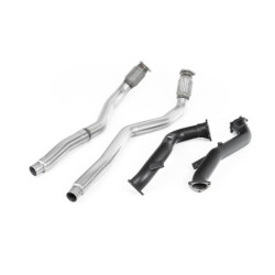 Milltek Sport Large-bore Downpipes and Cat Bypass Pipes Audi S6 4.0 TFSI C7 quattro (2012-2018)