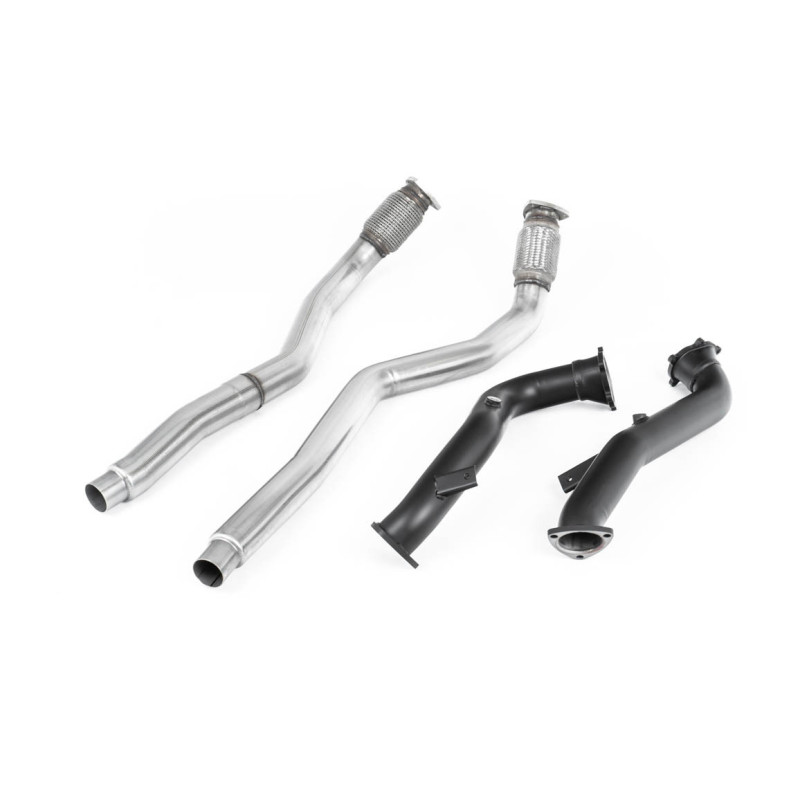 Milltek Sport Large-bore Downpipes and Cat Bypass Pipes Audi S6 4.0 TFSI C7 quattro (2012-2018)