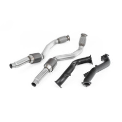 Milltek Sport Large Bore Downpipes and Hi-Flow Sports Cats Audi S6 4.0 TFSI C7 quattro (2012-2018)