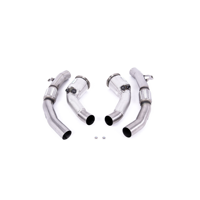 Milltek Sport Large-bore Downpipes and Cat Bypass Pipes Audi S8 D5 4.0 TFSI V8 Saloon Sedan - Long Wheel Base (Non...