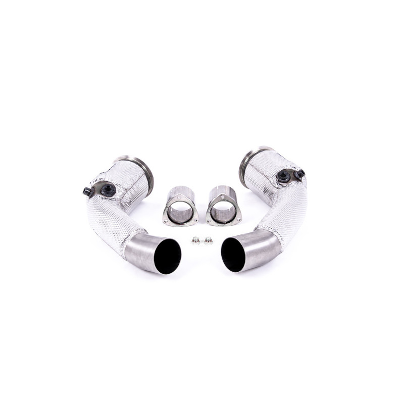 Milltek Sport Large Bore Downpipes and Hi-Flow Sports Cats Audi S8 D5 4.0 TFSI V8 Saloon Sedan - Long Wheel Base...