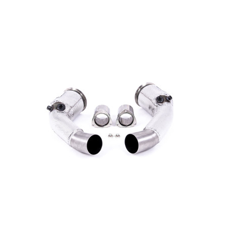 Milltek Sport Large Bore Downpipes and Hi-Flow Sports Cats Audi S8 D5 4.0 TFSI V8 Saloon Sedan - Long Wheel Base...