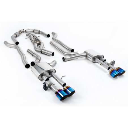 Milltek Sport Cat-back Audi S8 D5 4.0 TFSI V8 Saloon Sedan - Long Wheel Base (Non OPF GPF US ROW Models) (2020-2027)