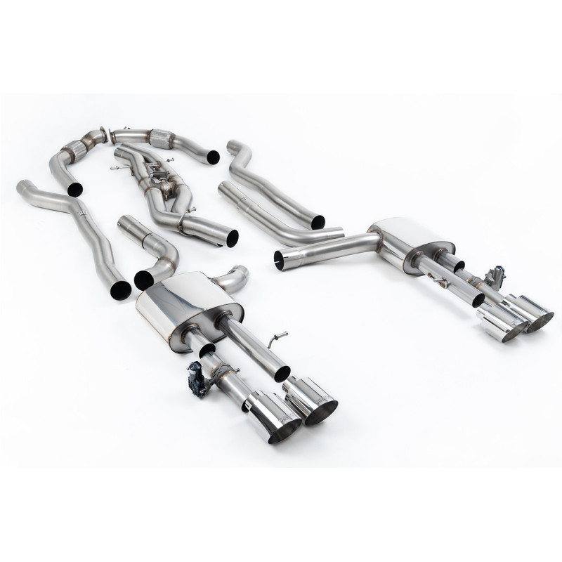 Milltek Sport Cat-back Audi S8 D5 4.0 TFSI V8 Saloon Sedan - Long Wheel Base (Non OPF GPF US ROW Models) (2020-2027)