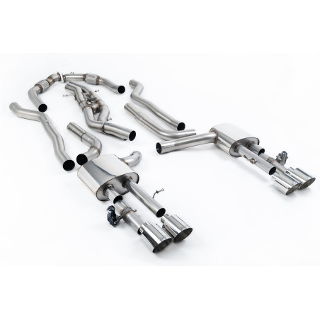 Milltek Sport Cat-back Audi S8 D5 4.0 TFSI V8 Saloon Sedan - Long Wheel Base (Non OPF GPF US ROW Models) (2020-2027)