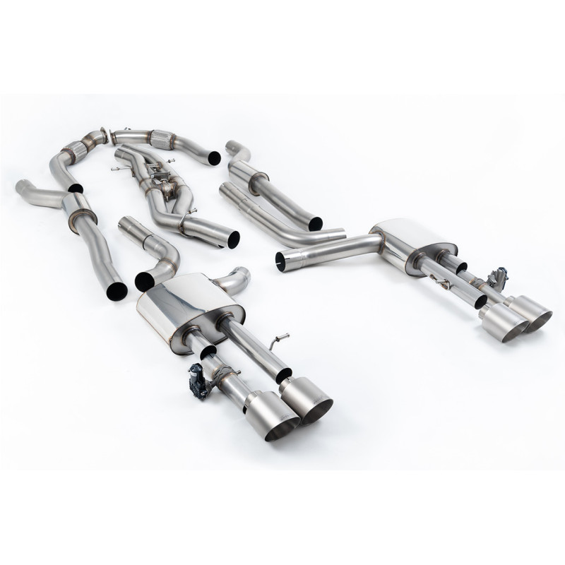 Milltek Sport Cat-back Audi S8 D5 4.0 TFSI V8 Saloon Sedan - Long Wheel Base (Non OPF GPF US ROW Models) (2020-2027)