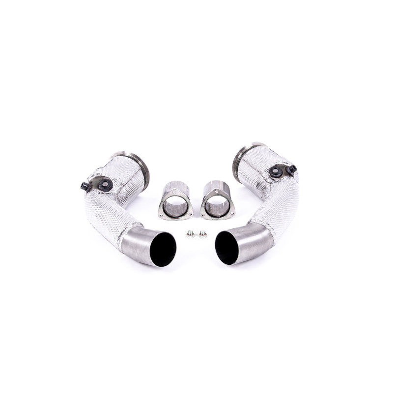 Milltek Sport Large-bore Downpipes and Cat Bypass Pipes Audi S8 D5 4.0 TFSI V8 Saloon Sedan - Standard Wheel Base...