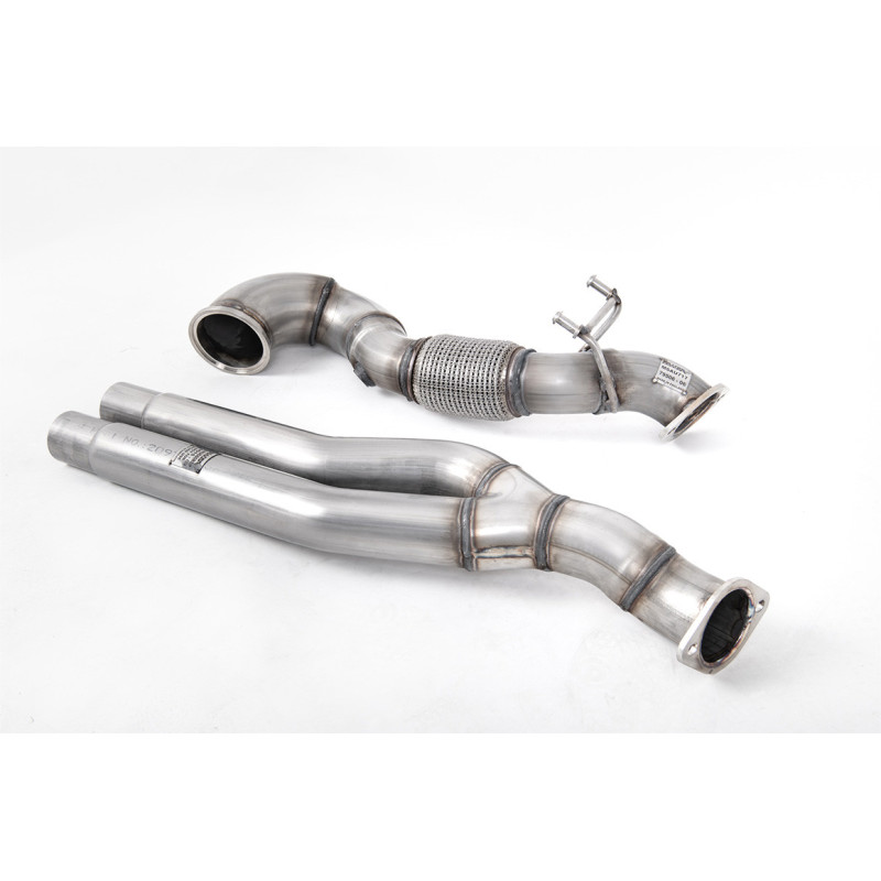 Milltek Sport Large-bore Downpipe and De-cat Audi TT Mk3 TTRS 2.5TFSI Quattro (Non-OPF GPF Models) (2016-2027)
