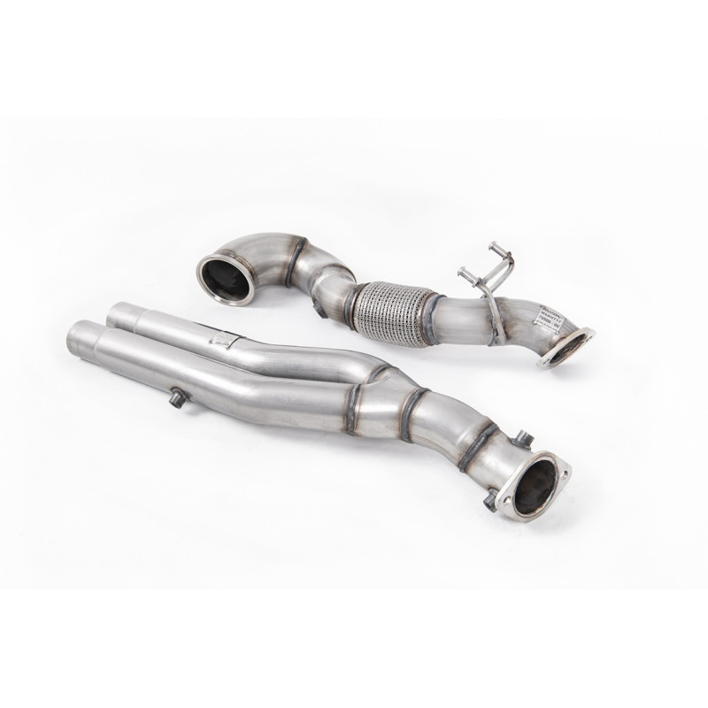 Milltek Sport Large-bore Downpipe and De-cat Audi TT Mk3 TTRS 2.5TFSI Quattro (OPF GPF Models) (2019-2027)