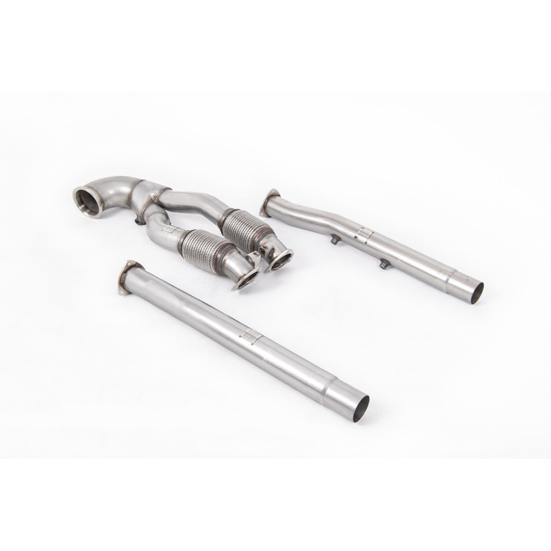 Milltek Sport Large-bore Downpipe and De-cat Audi TT Mk3 TTRS 2.5TFSI Quattro (OPF GPF Models) (2019-2027)