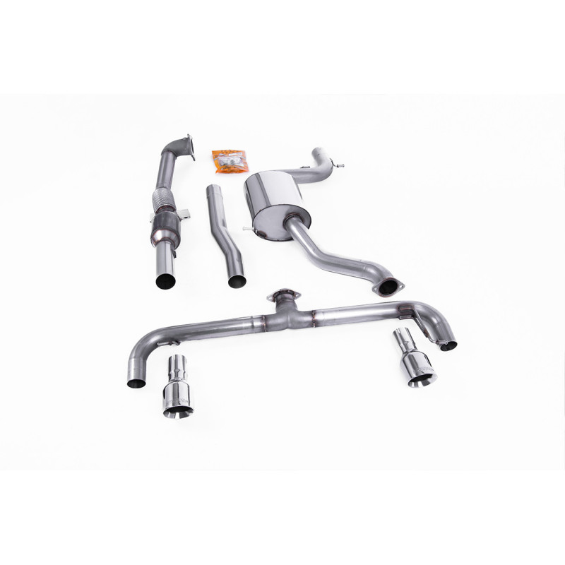 Milltek Sport Turbo-back including Hi-Flow Sports Cat Volkswagen Golf Mk6 GTi 2.0 TSI 210PS (2009-2013)
