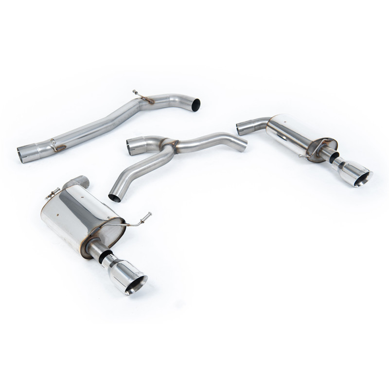 Milltek Sport Cat-back Volkswagen Golf Mk7 2.0TFSI Alltrack Estate Station Wagon Combi 4-Motion (2016-2021)