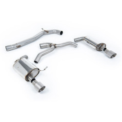 Milltek Sport Cat-back Volkswagen Golf Mk7 2.0TFSI Alltrack Estate Station Wagon Combi 4-Motion (2016-2021)