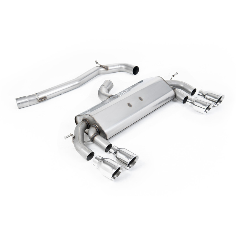 Milltek Sport Cat-back Volkswagen Golf MK7 R 2.0 TSI 300PS (ECE Approved & 76.2mm Systems) (2014-2016)