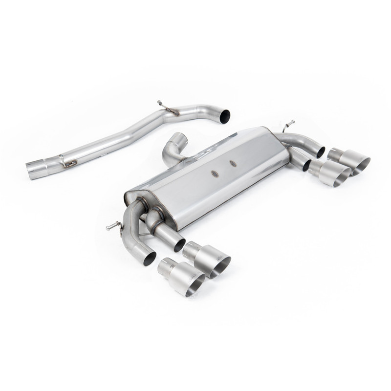 Milltek Sport Cat-back Volkswagen Golf MK7 R 2.0 TSI 300PS (ECE Approved & 76.2mm Systems) (2014-2016)