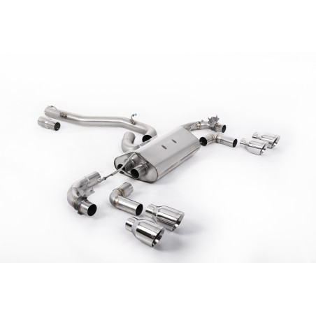 Milltek Sport Cat-back Volkswagen Golf Mk7.5 R 2.0 TSI 310PS (Non-GPF Equipped Models Only) - 80mm Race Systems...
