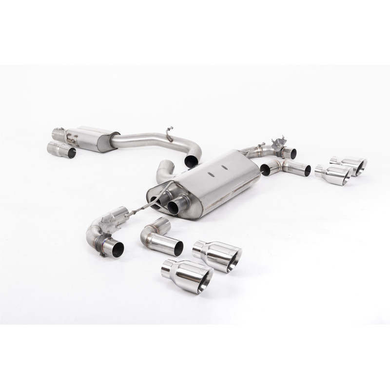 Milltek Sport Cat-back Volkswagen Golf Mk7.5 R 2.0 TSI 310PS (Non-GPF Equipped Models Only) - 80mm Race Systems...