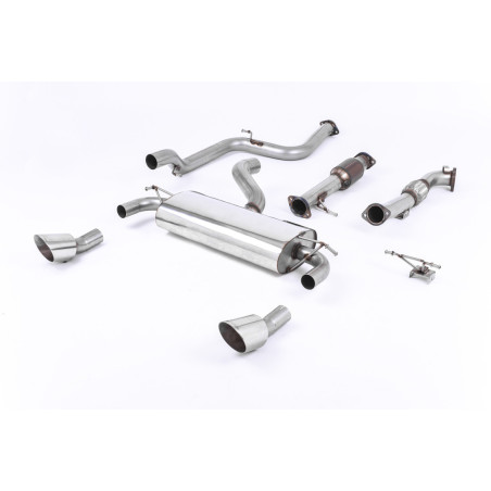 Milltek Sport Turbo-back including Hi-Flow Sports Cat Ford Focus MK2 RS 2.5T 305PS (2009-2010)