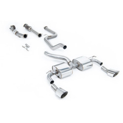 Milltek Sport Turbo-back including Hi-Flow Sports Cat Ford Focus MK2 RS 2.5T 305PS (2009-2010)