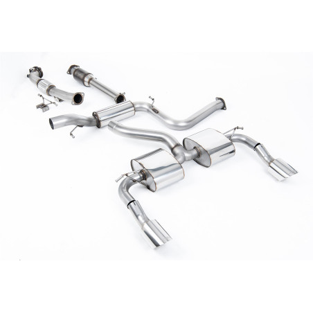 Milltek Sport Turbo-back including Hi-Flow Sports Cat Ford Focus MK2 RS 2.5T 305PS (2009-2010)