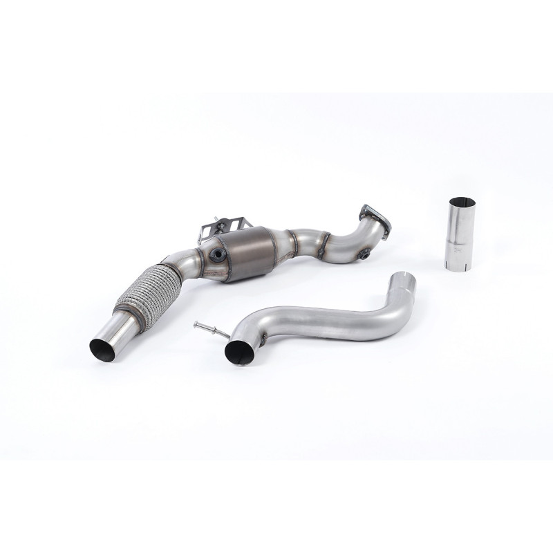 Milltek Sport Large Bore Downpipe and Hi-Flow Sports Cat Ford Mustang 2.3 EcoBoost (S550 Fastback) (2015-2018)
