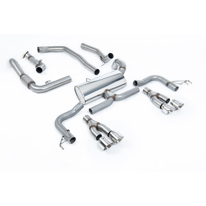 Milltek Sport Cat-back Honda Acura Civic Type R FK2 Turbocharged 2.0 litre i-VTEC (LHD models only) (2015-2017)