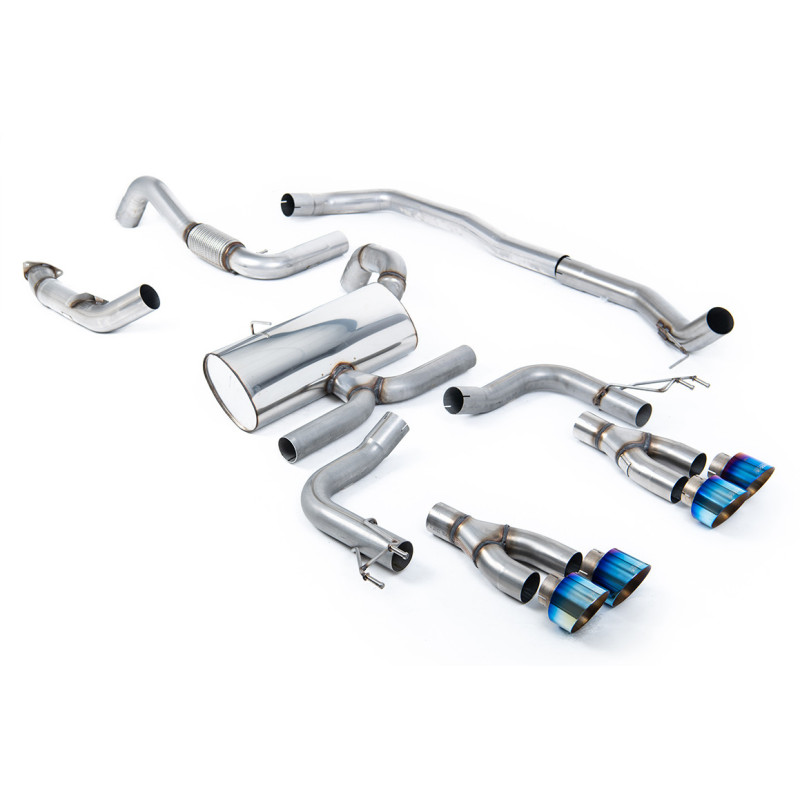 Milltek Sport Cat-back Honda Acura Civic Type R FK2 Turbocharged 2.0 litre i-VTEC (RHD models only) (2015-2017)