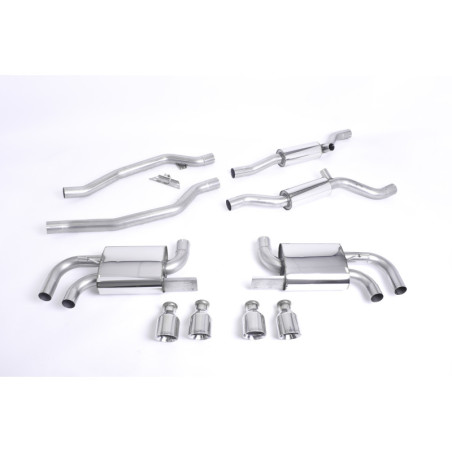 Milltek Sport Cat-back Porsche Cayenne 958 Turbo 4.8 V8 (Pre-Facelift) (2010-2014)