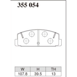 Plaquettes de frein Dixcel ES PLaquettes arrieres RX7 FD FC SA22  323 GTR BG8Z