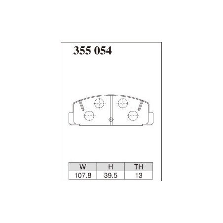 Plaquettes de frein Dixcel ES PLaquettes arrieres RX7 FD FC SA22  323 GTR BG8Z