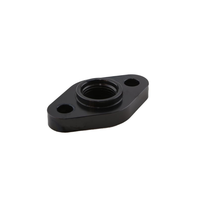 Billet Turbo Drain adapter with Silicon O-ring. 52.4mm mounting hole center - Large frame universal fit.