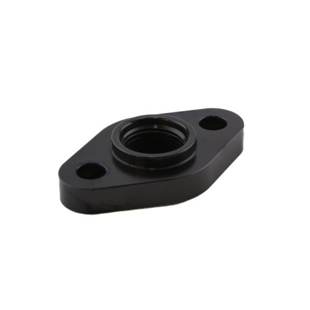 Billet Turbo Drain adapter with Silicon O-ring. 52.4mm mounting hole center - Large frame universal fit.