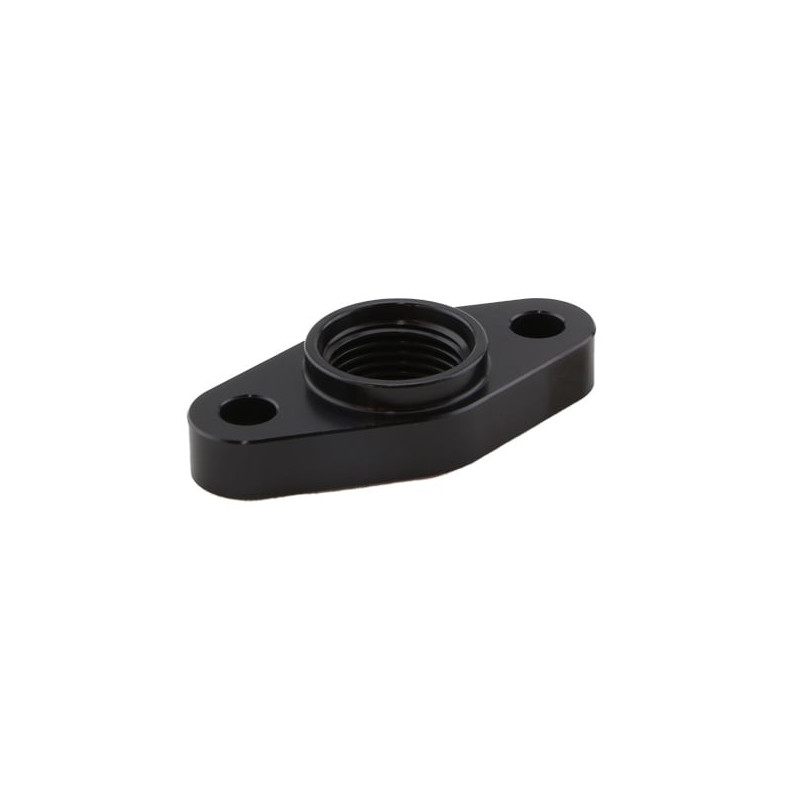Billet Turbo Drain adapter with Silicon O-ring. 52mm Mounting Holes - T3/T4 style fit.